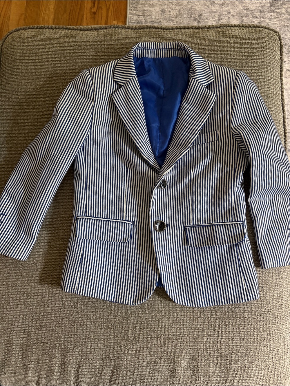 GETUBACK Blue Striped Jacket with Blue Lining size 6
